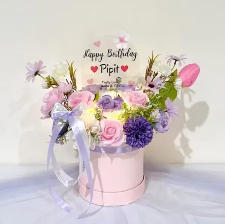 Bloom Box Akrilik Ucapan Ulang Tahun Bangka Tengah